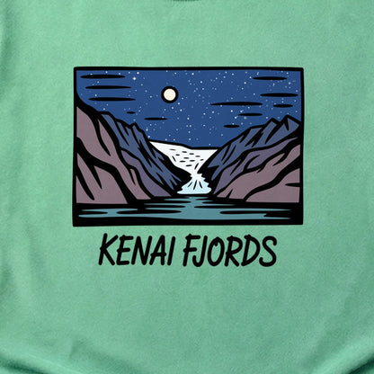 Kenai Fjords at Night Cotton T-Shirt