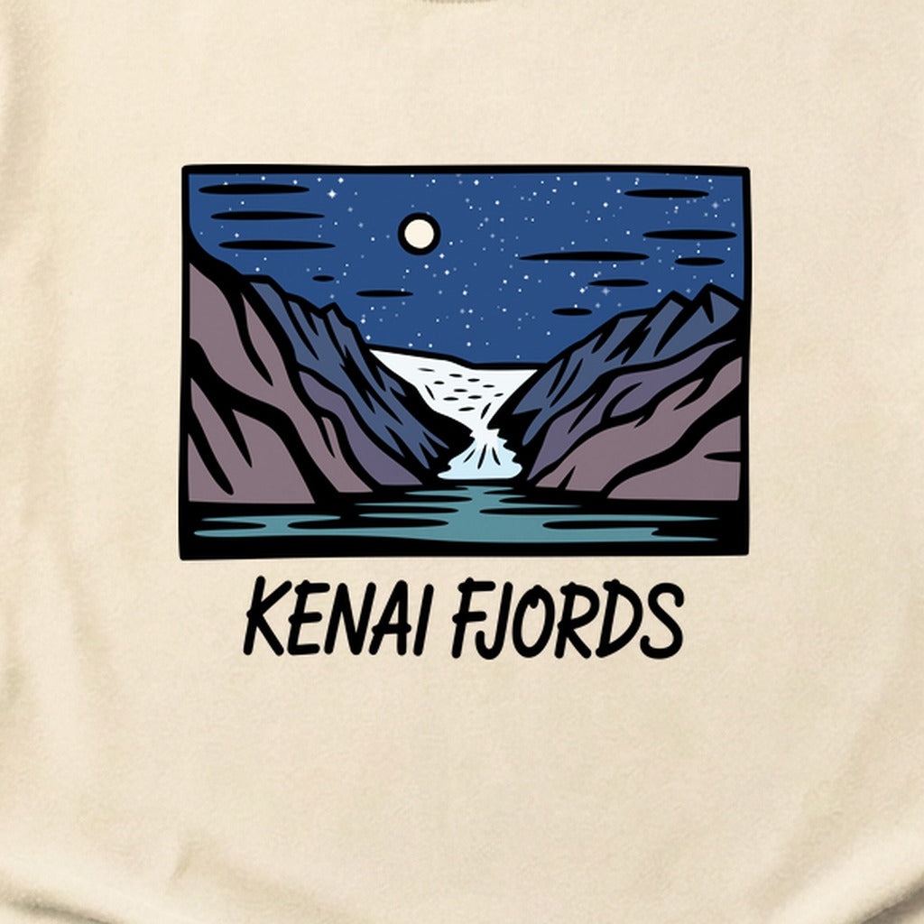 Kenai Fjords at Night Cotton T-Shirt