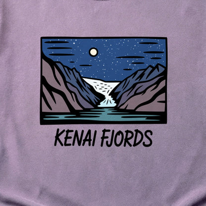 Kenai Fjords at Night Cotton T-Shirt