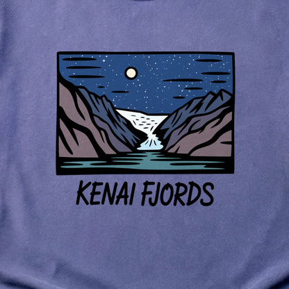 Kenai Fjords at Night Cotton T-Shirt
