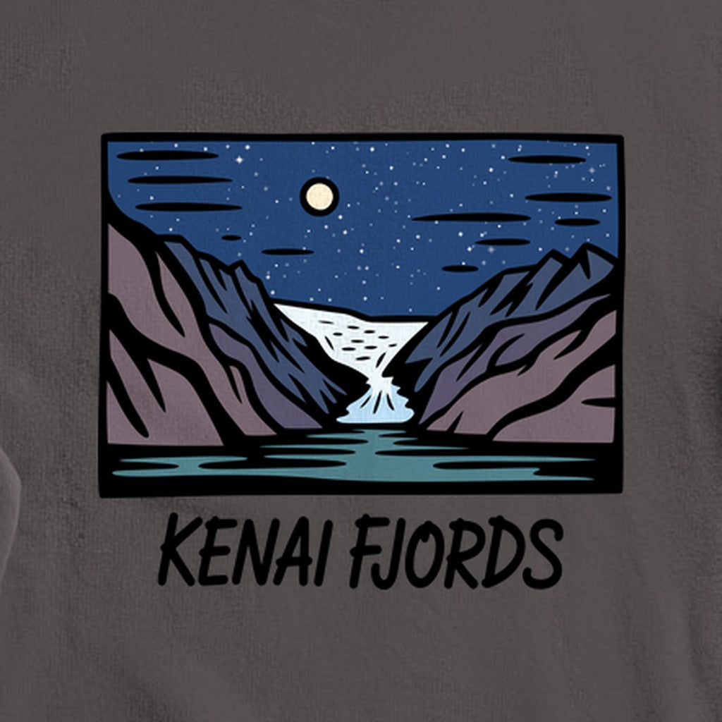 Kenai Fjords at Night Crewneck Sweatshirt