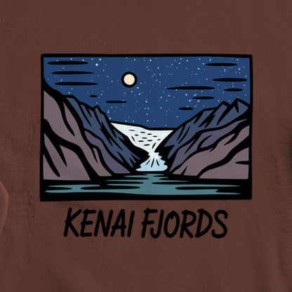 Kenai Fjords at Night Crewneck Sweatshirt