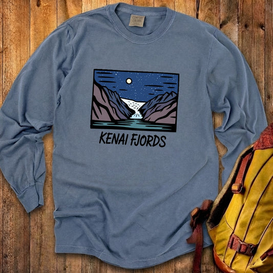 Kenai Fjords at Night Premium Long Sleeve