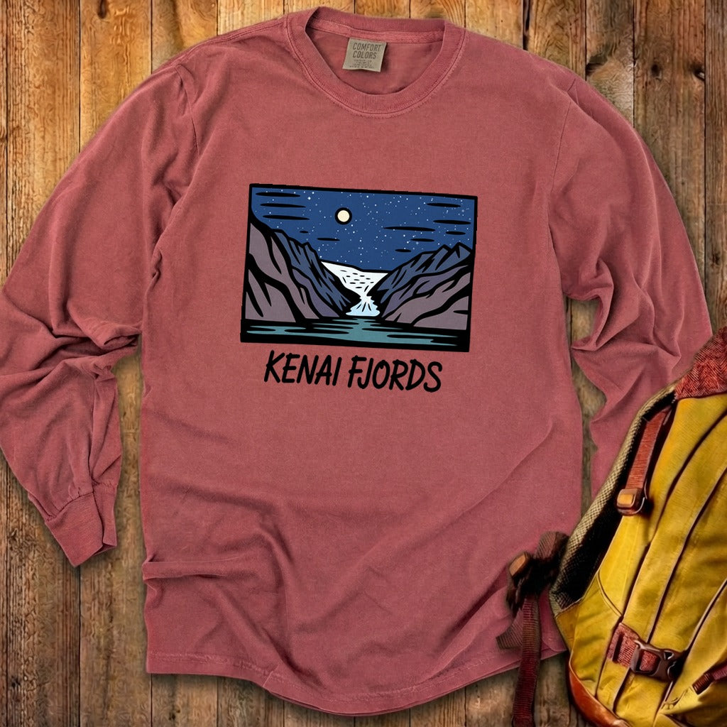 Kenai Fjords at Night Premium Long Sleeve