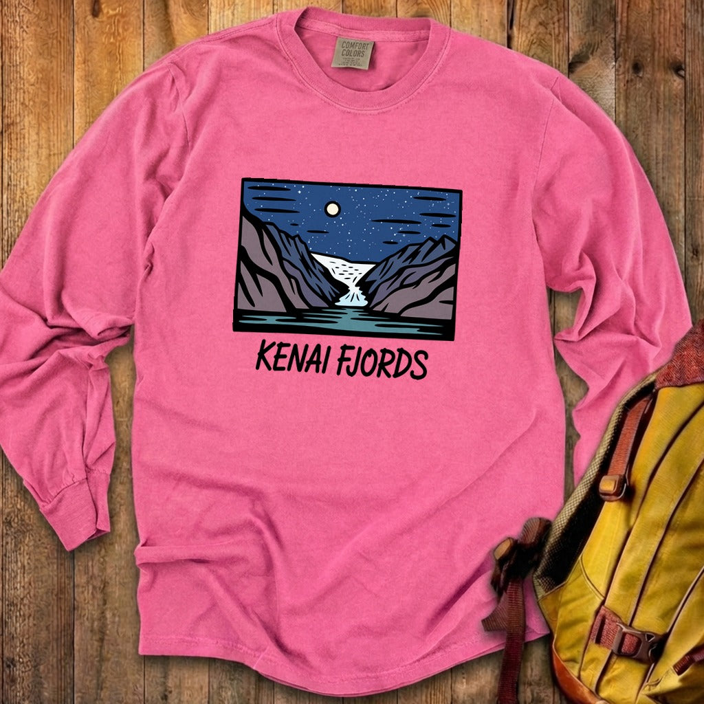 Kenai Fjords at Night Premium Long Sleeve