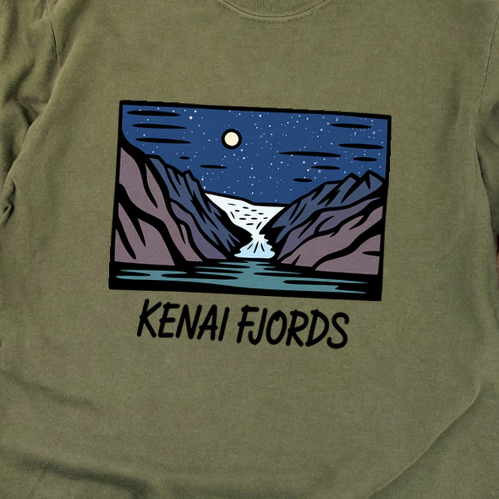 Kenai Fjords at Night Premium Long Sleeve