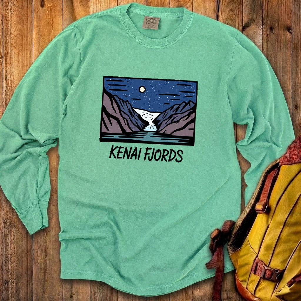 Kenai Fjords at Night Premium Long Sleeve