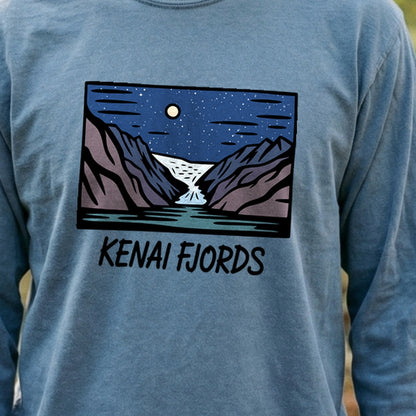 Kenai Fjords at Night Premium Long Sleeve