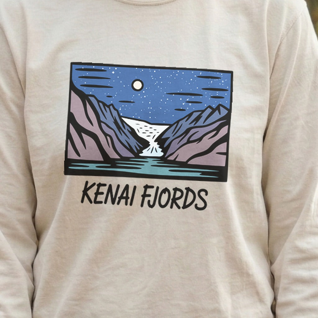 Kenai Fjords at Night Premium Long Sleeve