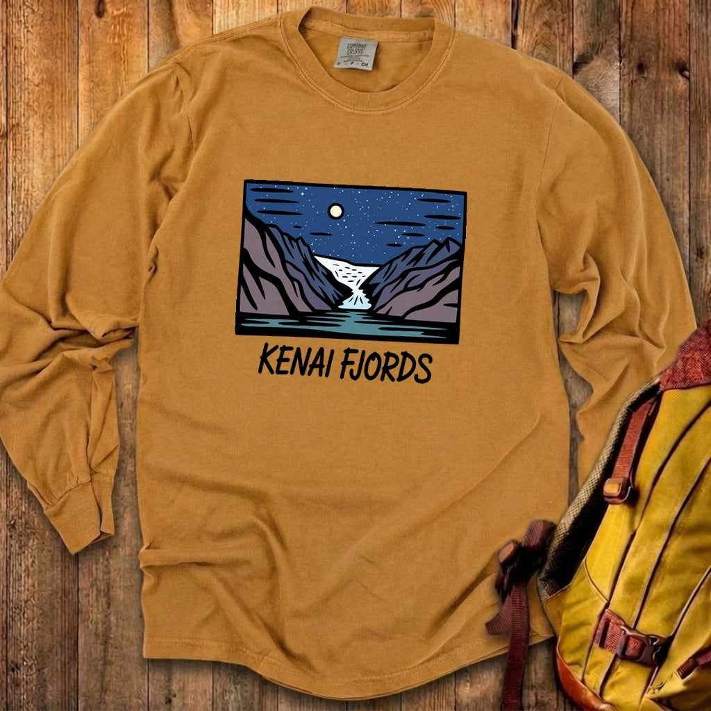 Kenai Fjords at Night Premium Long Sleeve