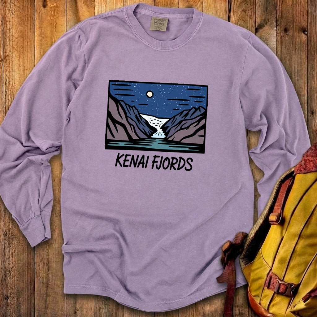 Kenai Fjords at Night Premium Long Sleeve