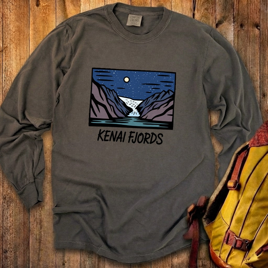 Kenai Fjords at Night Premium Long Sleeve
