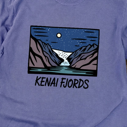 Kenai Fjords at Night Premium Long Sleeve