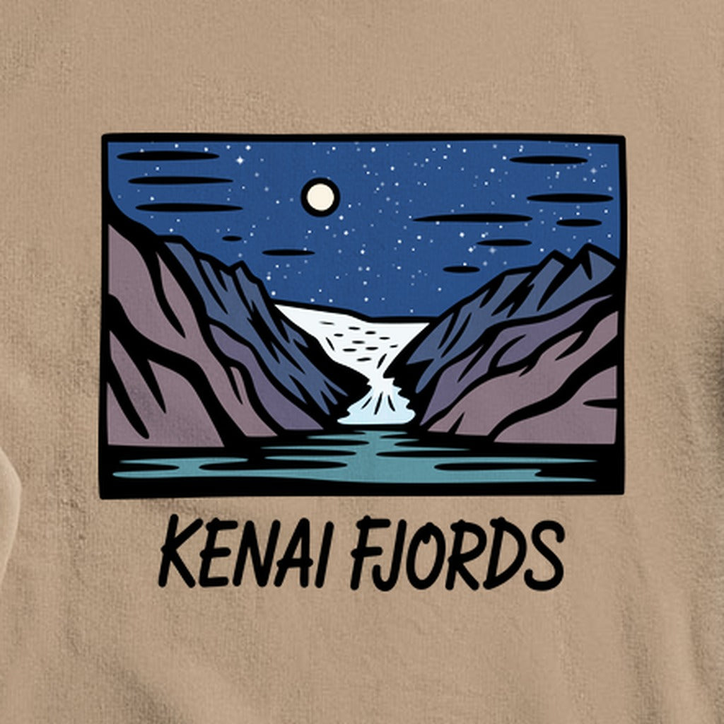 Kenai Fjords at Night Crewneck Sweatshirt