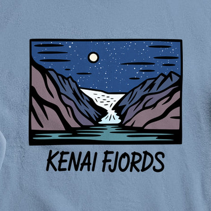 Kenai Fjords at Night Crewneck Sweatshirt