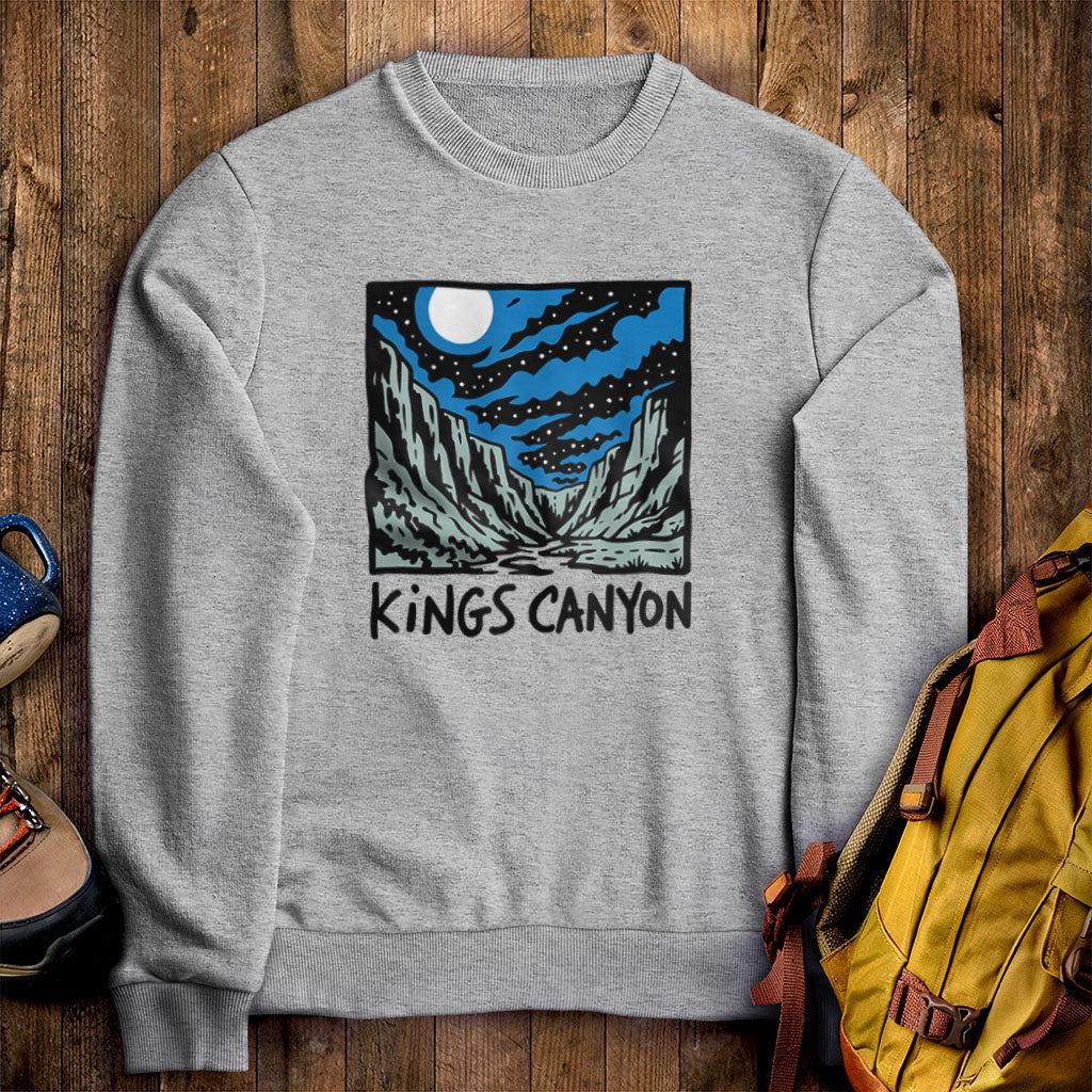 Kings Canyon at Night Crewneck Sweatshirt