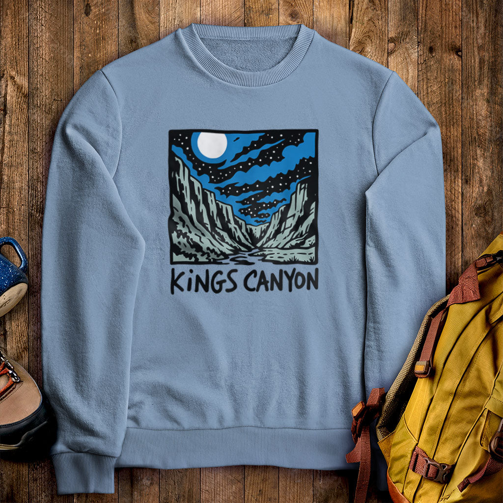 Kings Canyon at Night Crewneck Sweatshirt