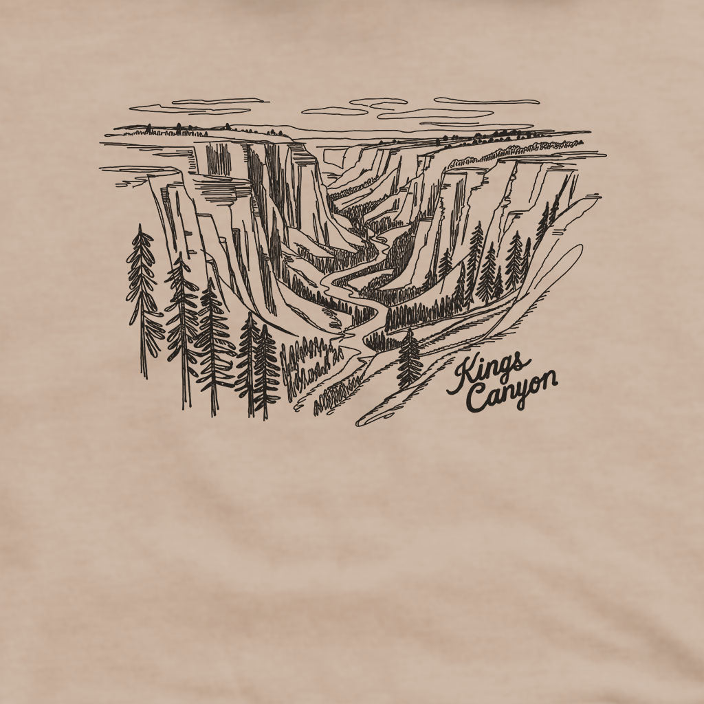 Kings Canyon Line Drawing Hoodie
