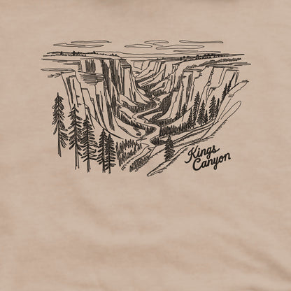 Kings Canyon Line Drawing Hoodie