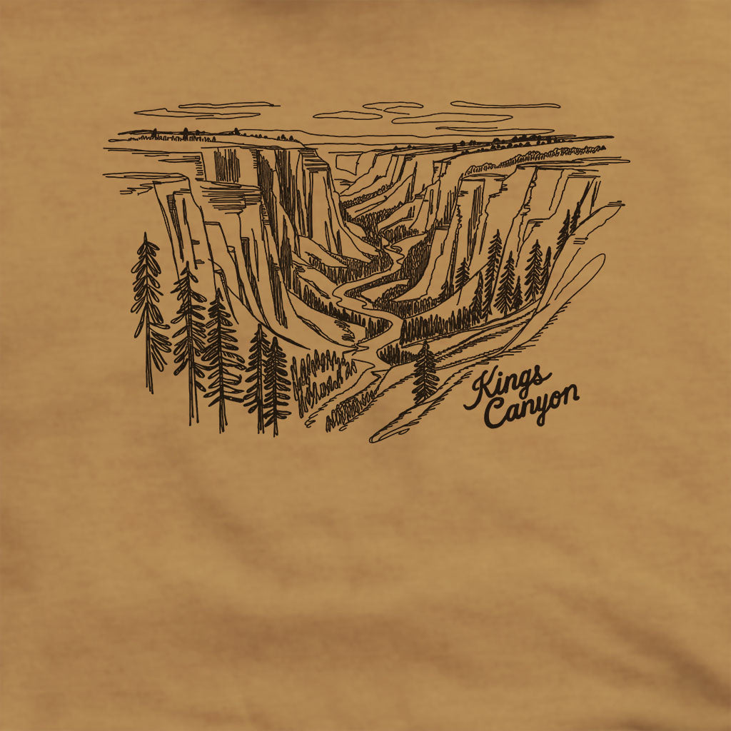 Kings Canyon Line Drawing Hoodie
