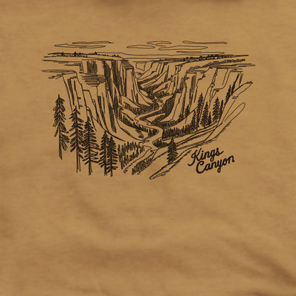 Kings Canyon Line Drawing Hoodie