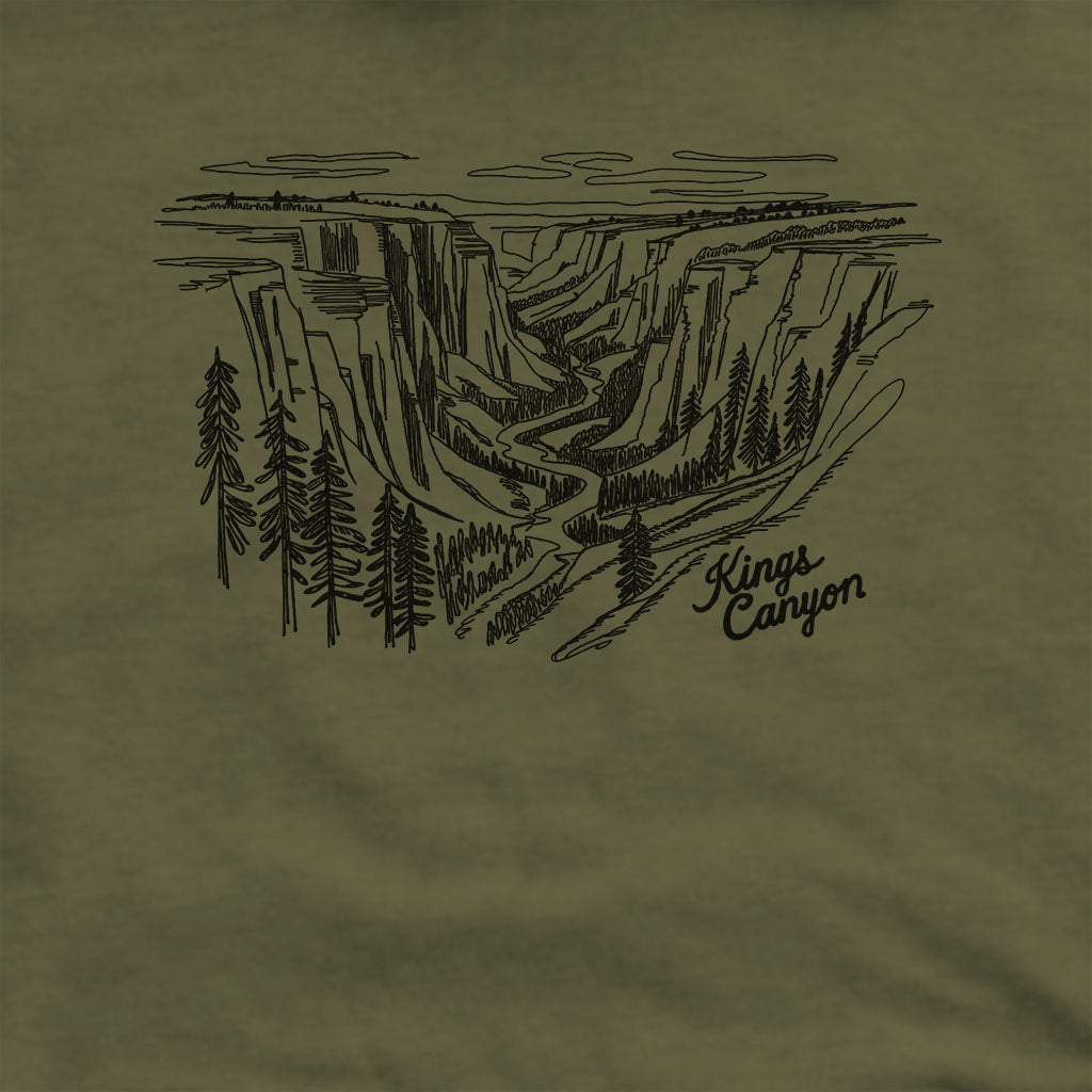 Kings Canyon Line Drawing Hoodie