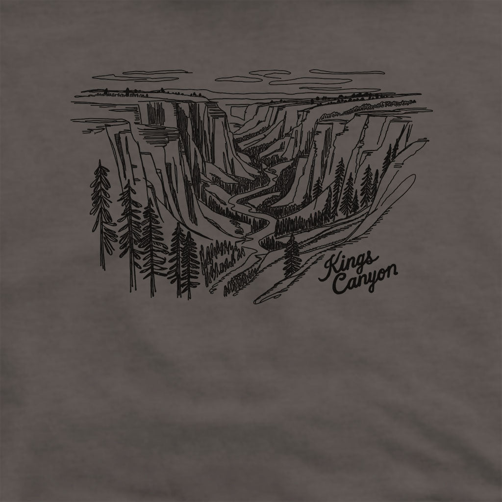Kings Canyon Line Drawing Hoodie