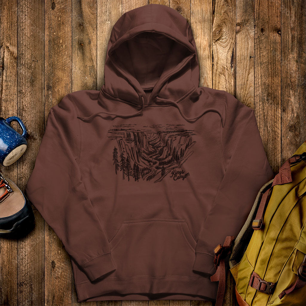 Kings Canyon Line Drawing Hoodie