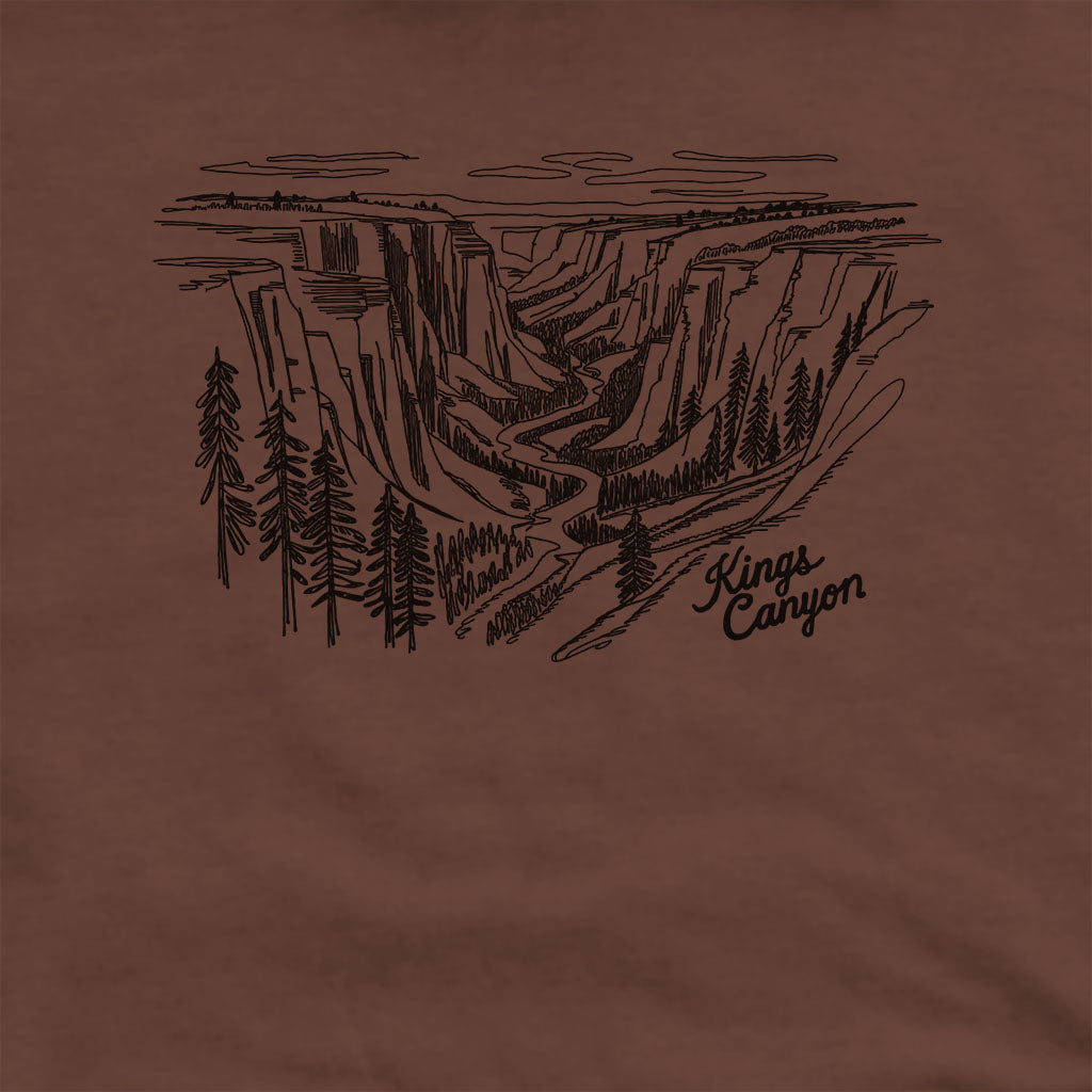 Kings Canyon Line Drawing Hoodie
