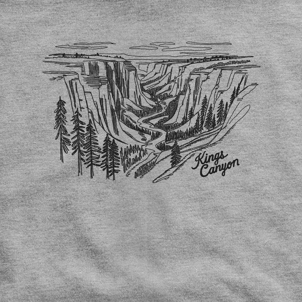 Kings Canyon Line Drawing Hoodie