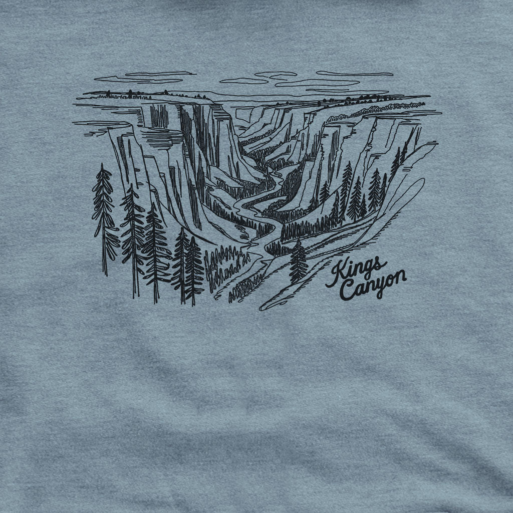 Kings Canyon Line Drawing Hoodie