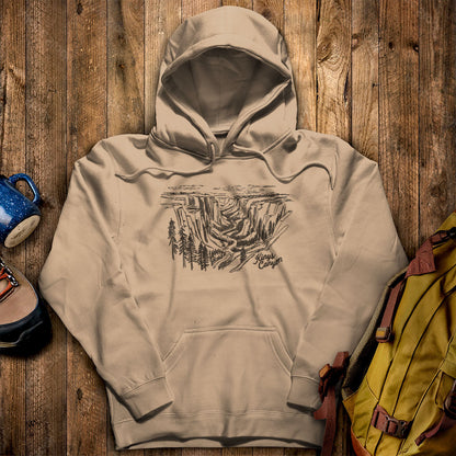 Kings Canyon Line Drawing Hoodie