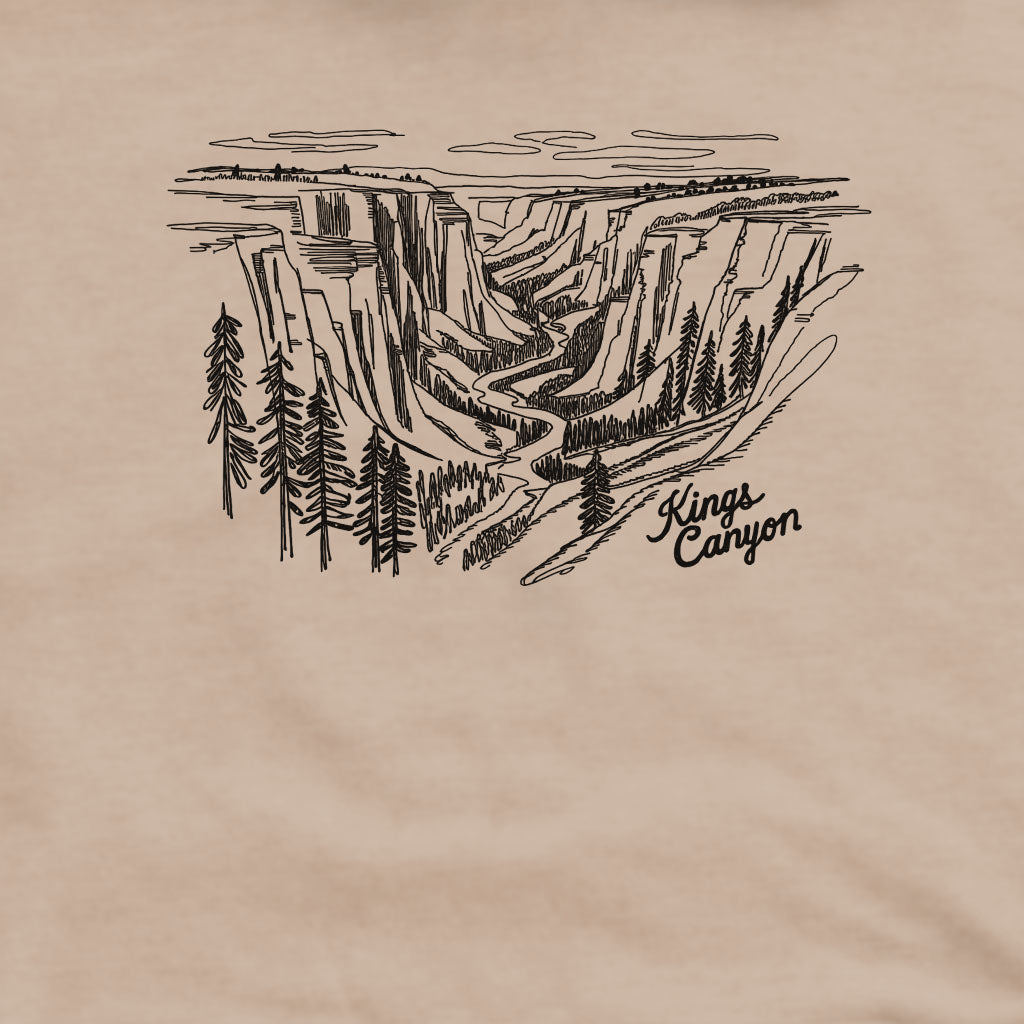 Kings Canyon Line Drawing Crewneck Sweatshirt