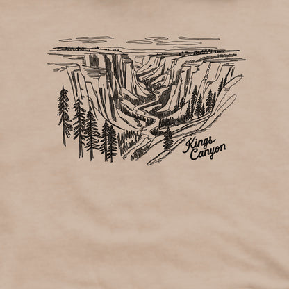 Kings Canyon Line Drawing Crewneck Sweatshirt