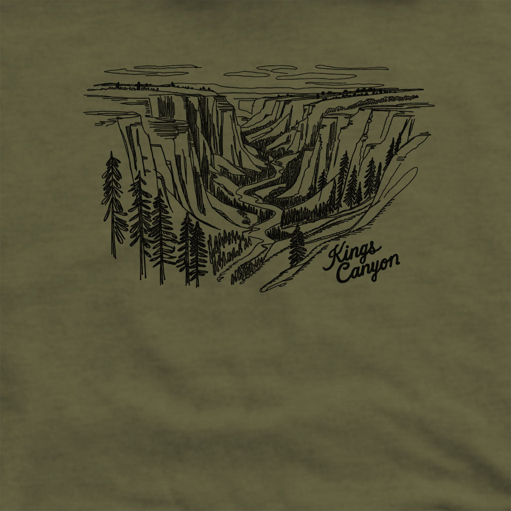 Kings Canyon Line Drawing Crewneck Sweatshirt