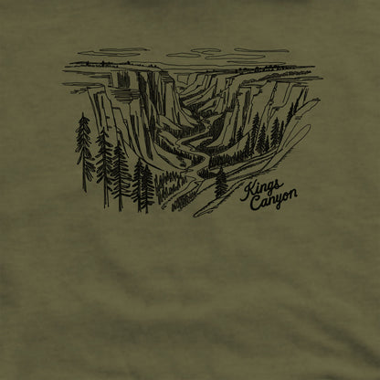 Kings Canyon Line Drawing Crewneck Sweatshirt
