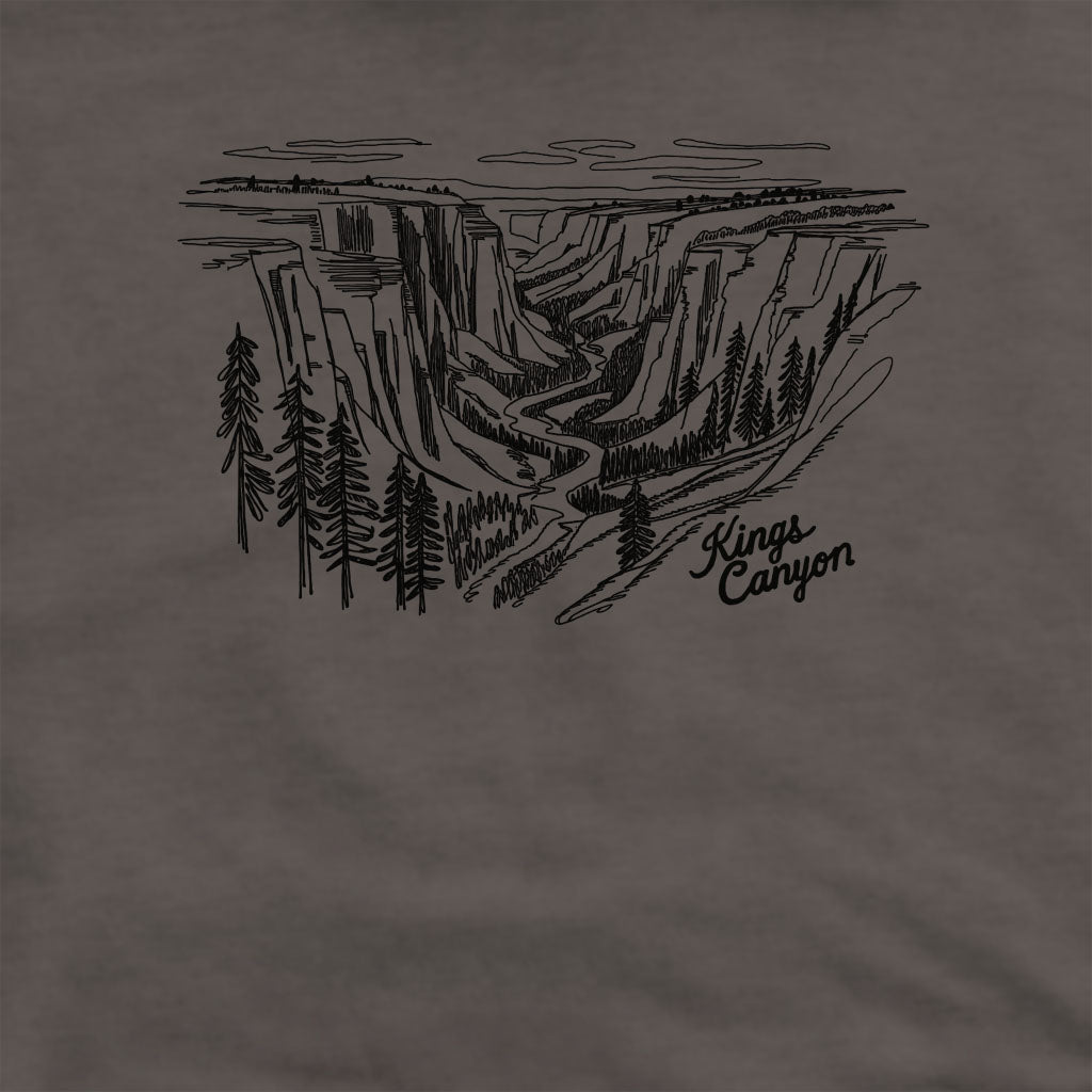 Kings Canyon Line Drawing Crewneck Sweatshirt