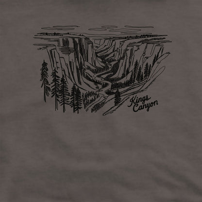 Kings Canyon Line Drawing Crewneck Sweatshirt