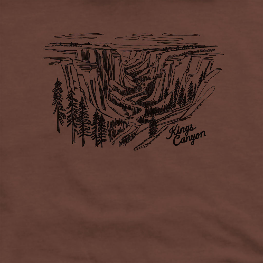 Kings Canyon Line Drawing Crewneck Sweatshirt