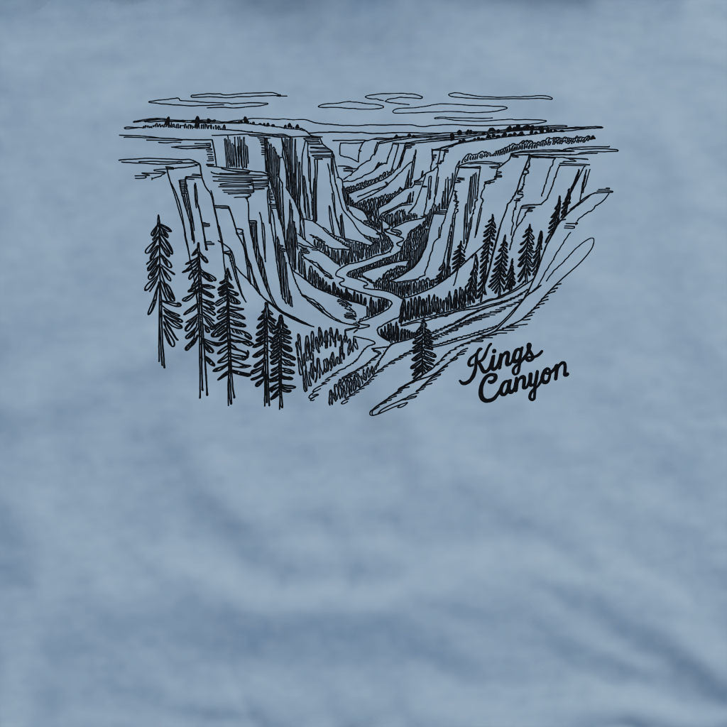 Kings Canyon Line Drawing Crewneck Sweatshirt