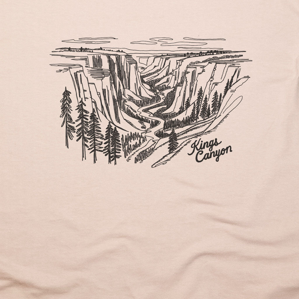 Kings Canyon Line Drawing T-Shirt