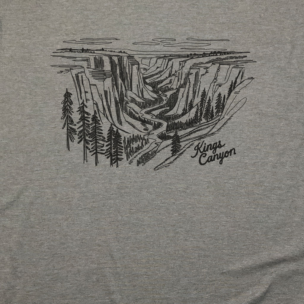 Kings Canyon Line Drawing T-Shirt