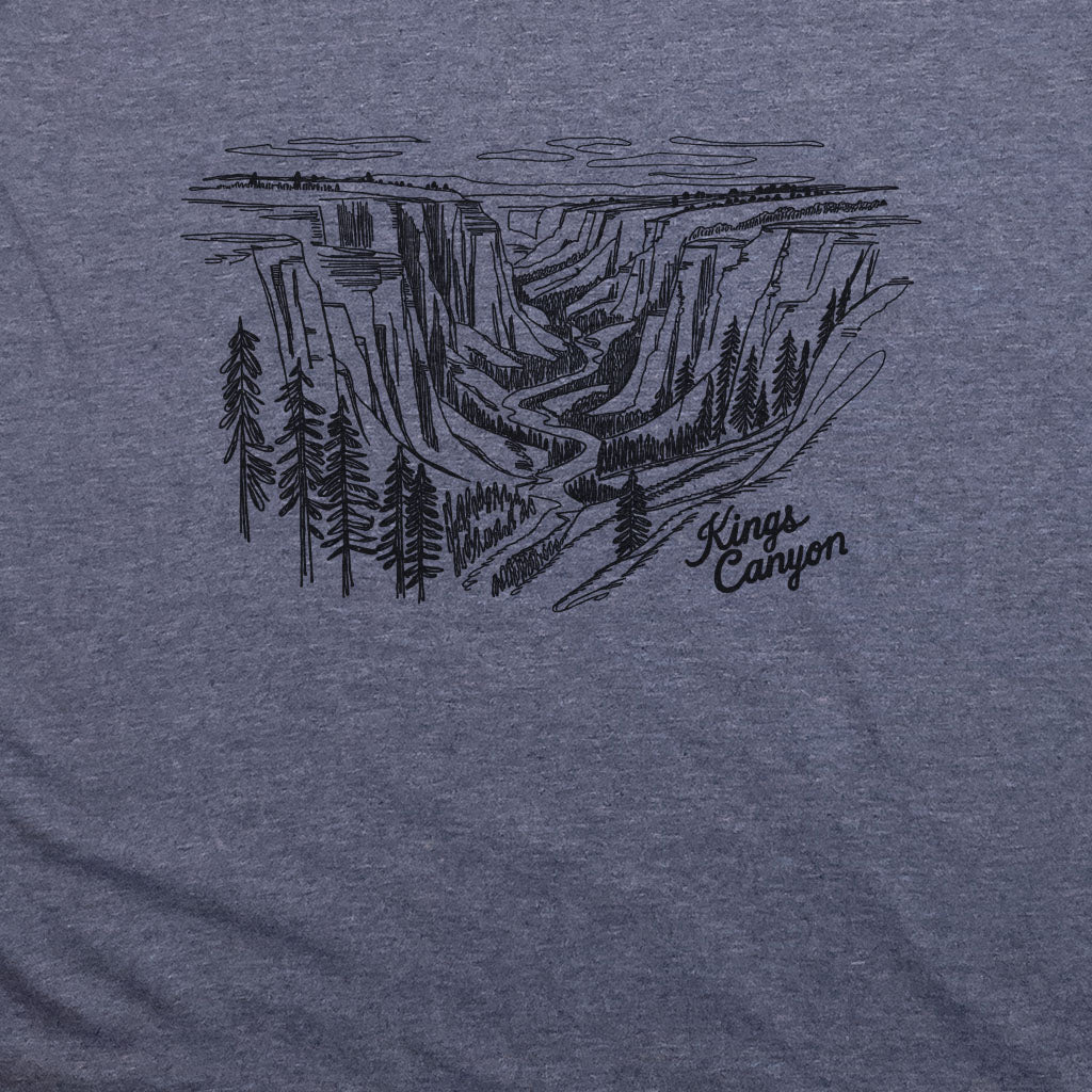 Kings Canyon Line Drawing T-Shirt