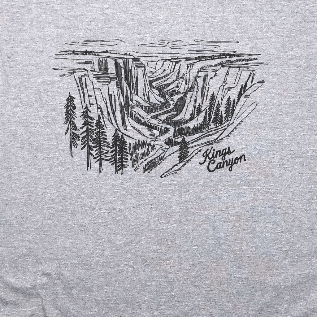Kings Canyon Line Drawing T-Shirt