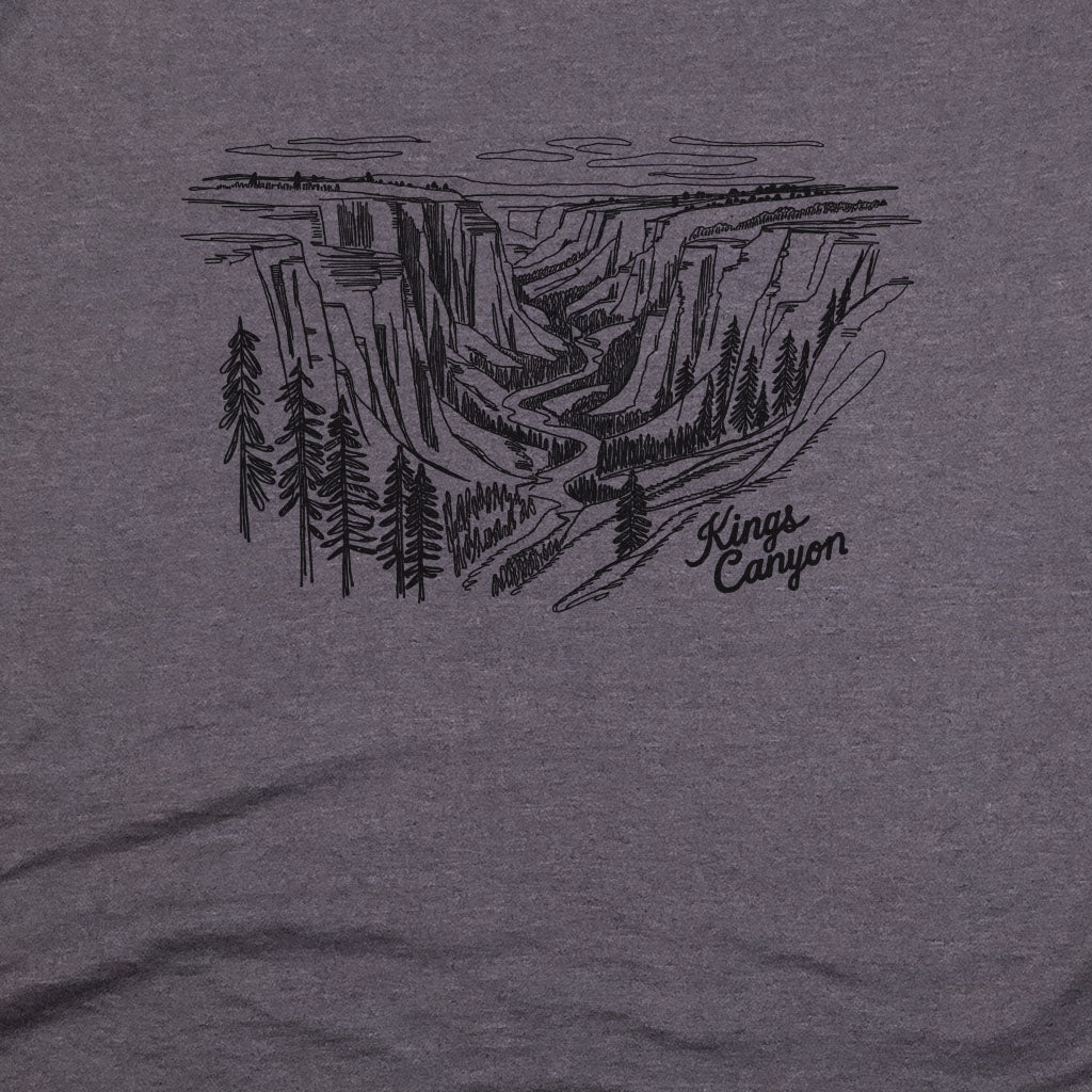 Kings Canyon Line Drawing T-Shirt