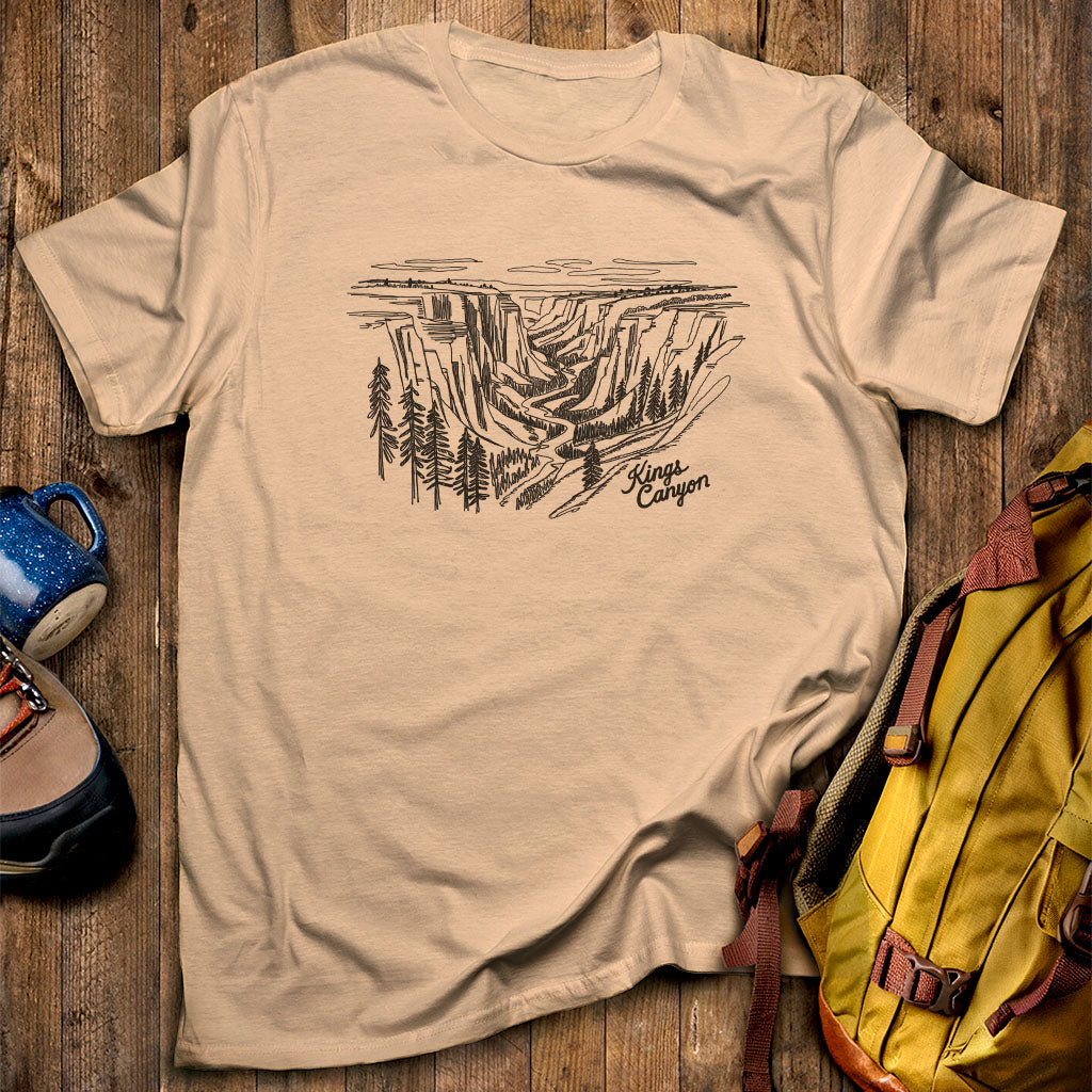 Kings Canyon Line Drawing T-Shirt