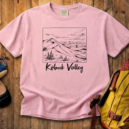 Kobuk Valley Line Drawing Cotton T-Shirt