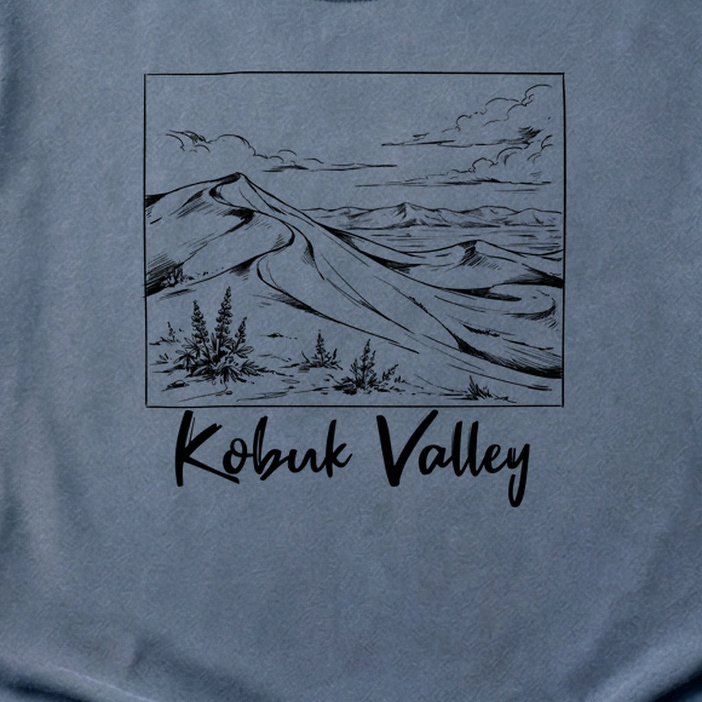 Kobuk Valley Line Drawing Cotton T-Shirt