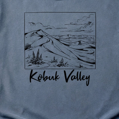 Kobuk Valley Line Drawing Cotton T-Shirt