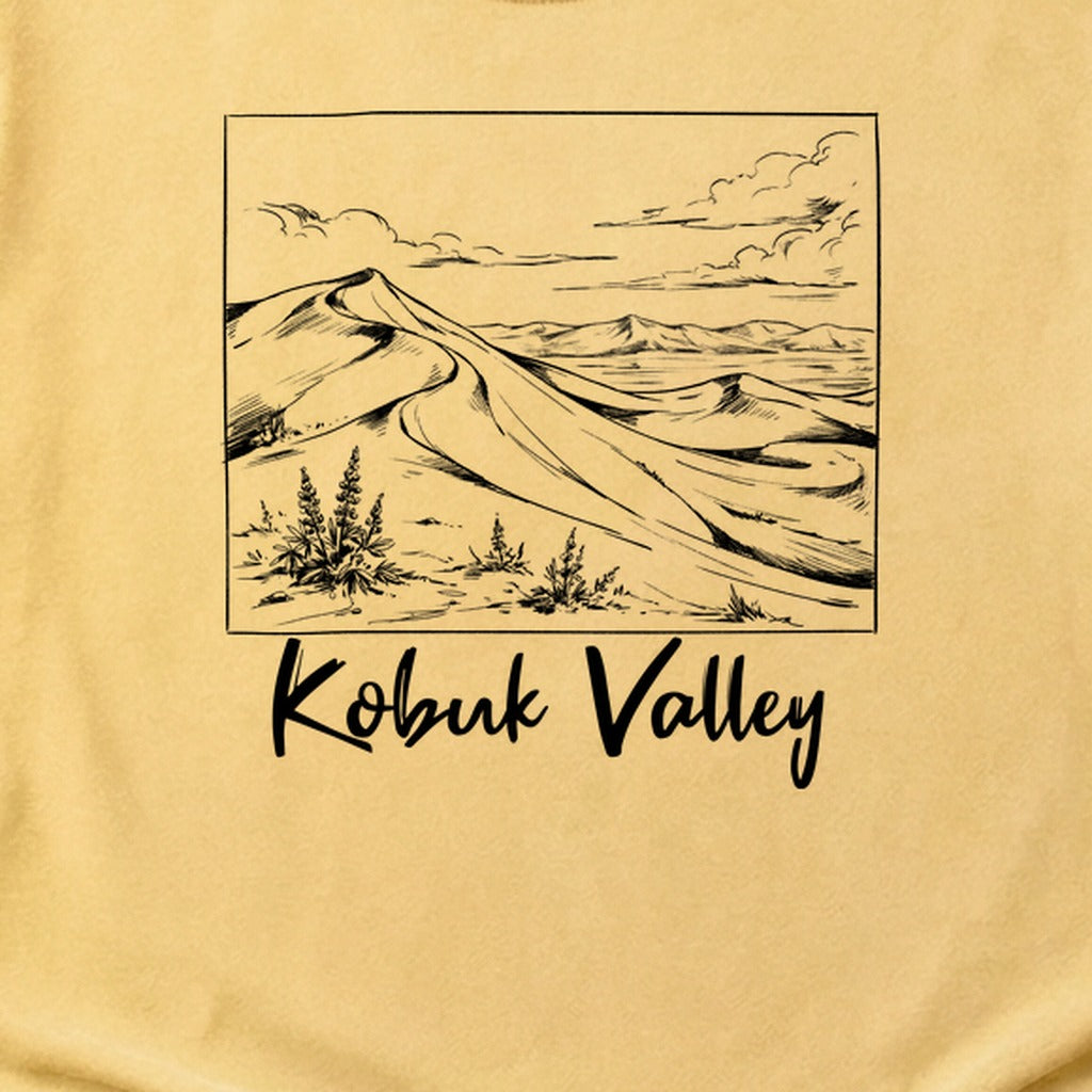 Kobuk Valley Line Drawing Cotton T-Shirt